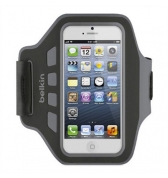 Brassard Belkin noir en n&eacute;ophr&egrave;ne pour iPhone 5