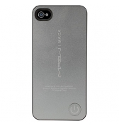Coque Mipow avec batterie int&eacute;gr&eacute;e Argent pour iPhone 4 / 4S