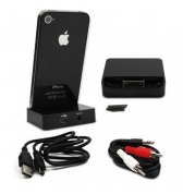Socle de charge et de synchronisation Noir Muvit pour Apple iPhone 4/4S
