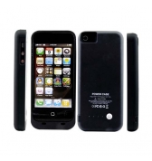 Coque batterie 2500 mAh noire pour iPhone 5