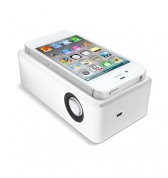 Haut-parleur stereo avec amplificateur a induction Boost Blanc