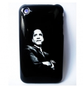 Coque iPhone OBAMA noire USA 3G et 3GS