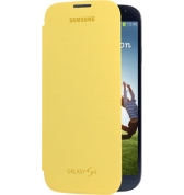 Etui à rabat Samsung EF-FI950J jaune pour Galaxy S4 I9500