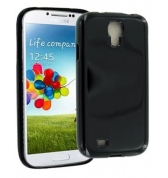 Coque Semi rigide noir glossy pour Samsung Galaxy S4