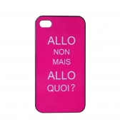 Coque rigide ALLO rose pour iPhone 4 et 4S