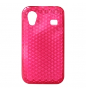 Coque souple minigel rose motif hexagones pour Samsung Galaxy ACE S5830