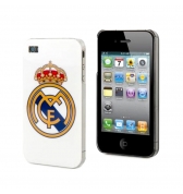 Coque glossy blanche Real Madrid pour iPhone 4 et 4s