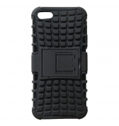 Coque noire Anti-grip avec support voiture iPhone 5