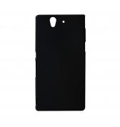 Coque rigide aspect rubber noire pour Sony Xperia Z / C6603