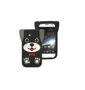 Coque en silicone Dog noir pour Wiko Cink Slim