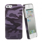 Coque Noire Muvit Motif Camouflage + Film pour Apple Iphone 5