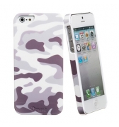 Coque blanche Muvit Motif Camouflage + Film pour Apple Iphone 5