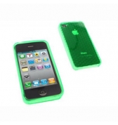 Coque silicone verte diams iPhone 4 
