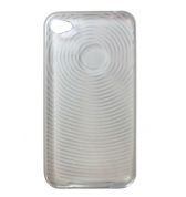 Housse silicone transparent ondes iPhone 4 