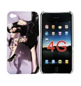 Coque Manga jeune fille assise avec tatouage a la jambe iPhone 4/4S