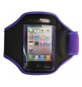 Brassard violet Noir iPhone 4