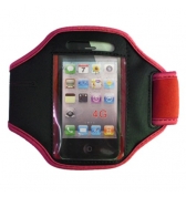 Brassard Rouge Noir iPhone 4