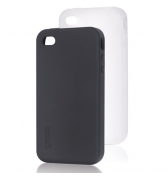Lot de 2 coques silicone noire et blanche 4/4S Gear 4