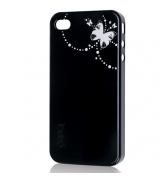 Gear4 coque noire thin ice papillon iPhone 4/4S
