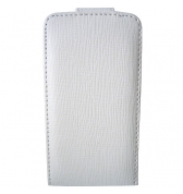ETUI SIMILI CUIR BLANC POUR IPHONE 3G/3GS