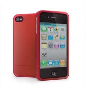 Coque de protection Allure Cygnett rouge dockable iPhone 4