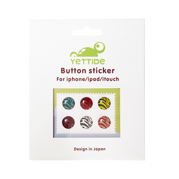 Yettide Button Sticker Lines 6 шт. стикер для Apple iPhone/iPad. iPhonoff.n