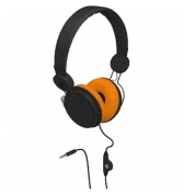 Casque Delta Colorblock noir et orange Jack 3.5 mm