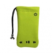 Chaussette universelle polyester vert anis avec cordon de fermeture