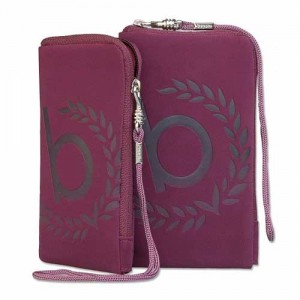 Etui Bugatti Soft Case universel Soft Touch Neopren violet SL pour Galaxy S Galaxy SII et autres smartphones