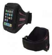 Brassard noir et rose iPhone 3G/3GS 4/4S & 5