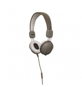 Casque Slim IN2 argent cuir marron et rubber