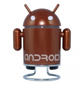 Figurine Android marron enceintes et radio intégrées