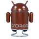 Figurine Android marron enceintes et radio intégrées