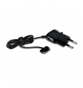 Chargeur secteur + entr&eacute;e USB PURO pour iPhone / iPad / iPod