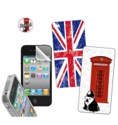 Kit protection et déco British pour iPhone 4 / 4S