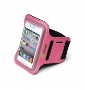 Brassard Muvit Rose lavable velcro L pour iPhone, HTC, Galaxy Y