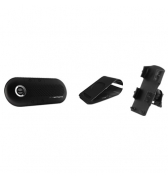 Kit mains libres Bluetooth stereo SuperTooth Crystal noir avec support voiture