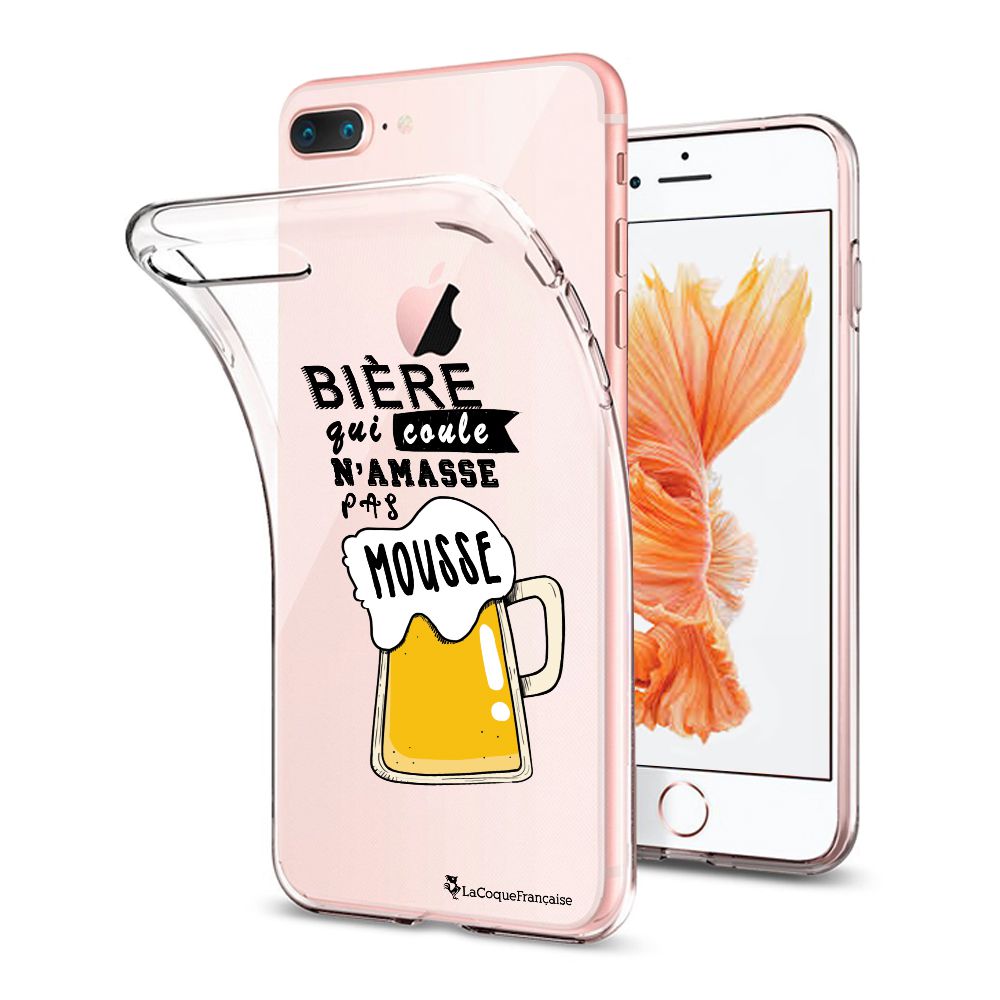 Coque Iphone 8 Transparente Qui Ne Jaunit Pas -5€ sur Coque pour iPhone 7 Plus/ 8 Plus souple transparente Bière qui