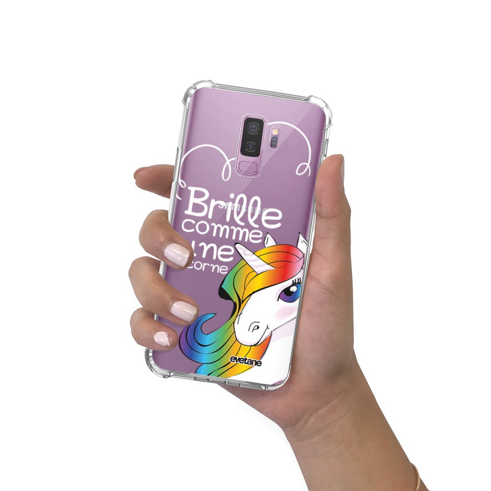 -25% sur Coque pour Samsung Galaxy S9 Plus anti-choc souple angles renforcés transparente Brille coque pour samsung s9 plus