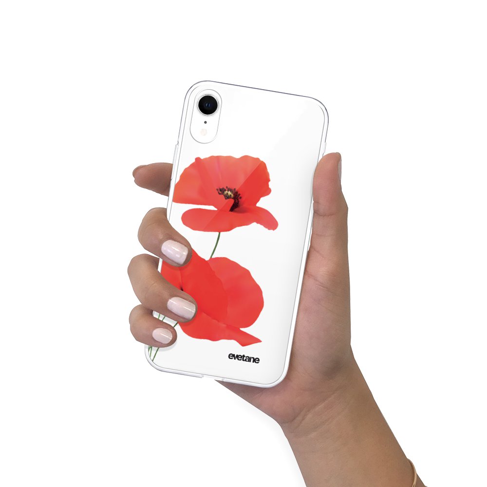 7€ sur Coque pour iPhone Xr 360 intégrale transparente Coquelicot