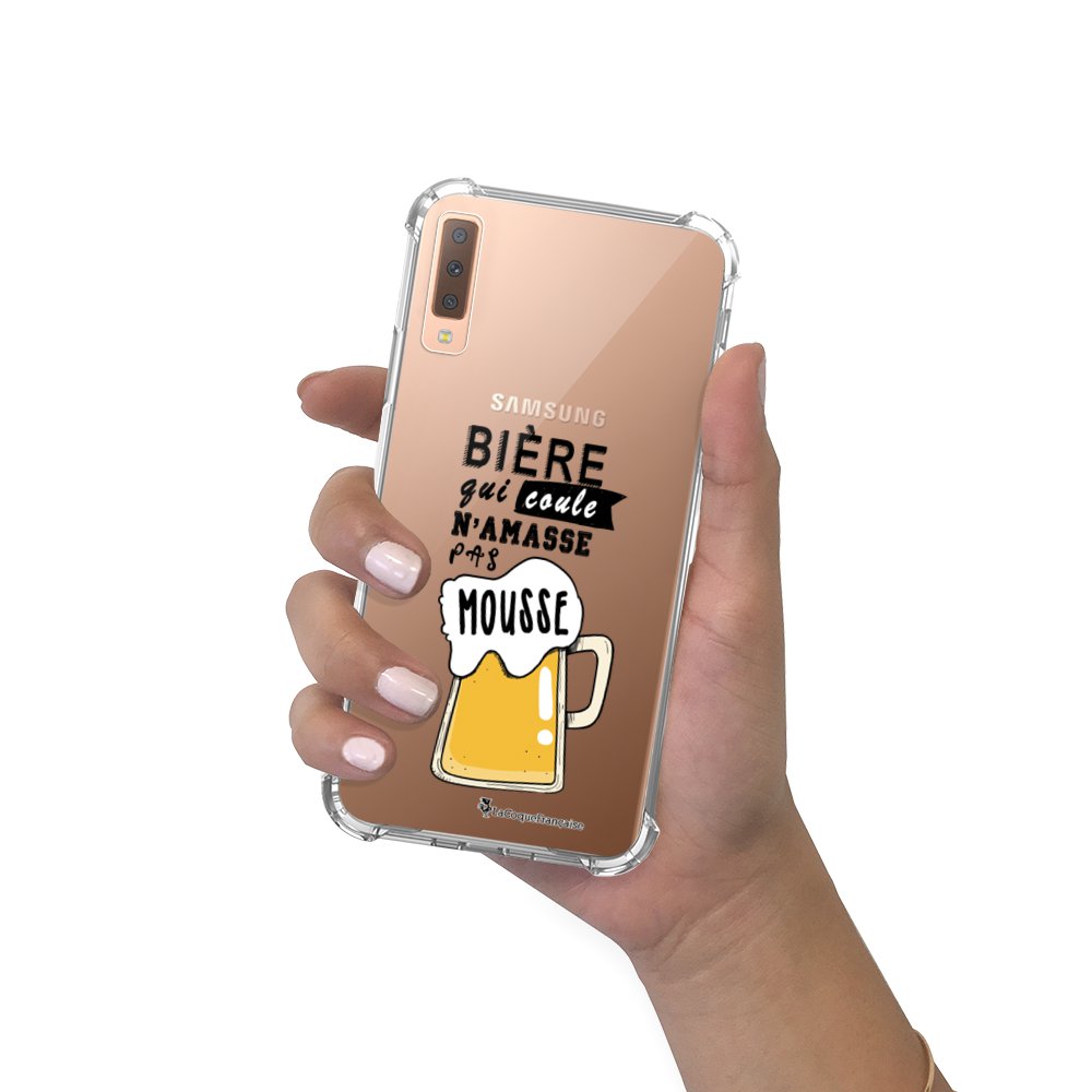Coque Transparente Qui Ne Jaunit Pas -5€ sur Coque pour Samsung Galaxy A7 2018 anti-choc souple angles