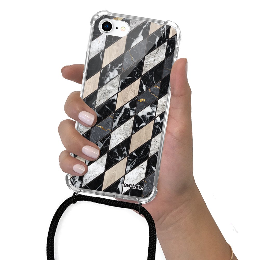 Hancda Custodia per iPhone SE 2022 / iPhone SE 2020 / iPhone 8 / iPhone 7 Cover Custodia Portafoglio in Pelle con Porta Carte Disegni Flip Case Magnetica a Libro Sottile Cuoio Antiurto Cover,Rosso