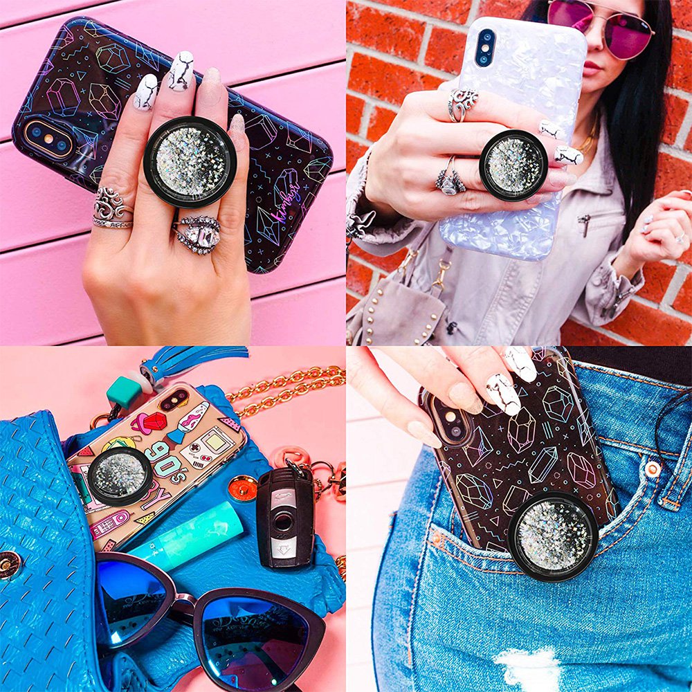 4€98 sur Ring Poignée et support universel de téléphone Paillettes