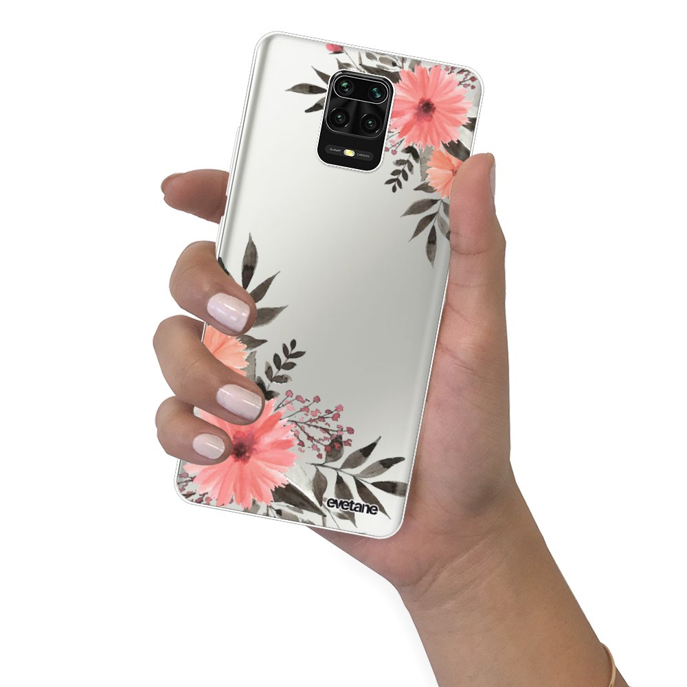 Coque Silicone TPU Rose Little Boutik Pour Xiaomi Redmi Note 9S / 9 Pro - Modèle 2423 - Neuf