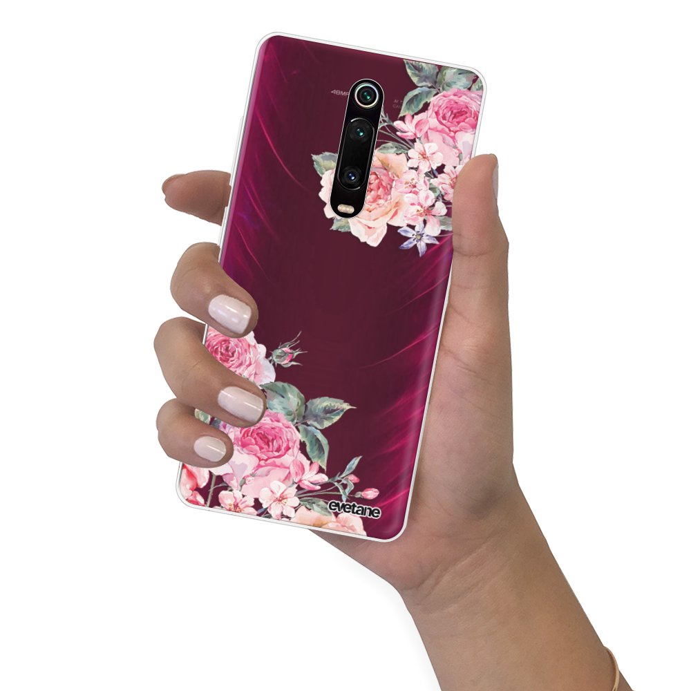 Coque Silicone Imprimée Pour Xiaomi Mi 9T Motif "Danse Des Roses" - Multicolore, Protection Anti-choc, Marque 1001coques